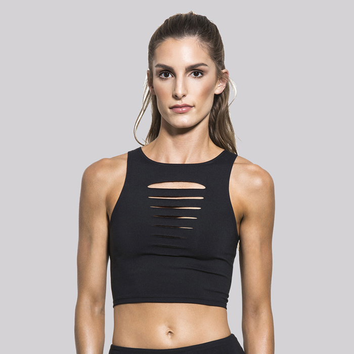 Spandex Bank Running Sports Bra For Ladies