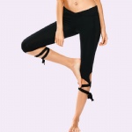 Black Bandage Custom Jogger Pants For Dance