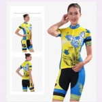 Quick Dry Colorful Womens Cycling Wear