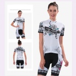 Women White Cycling Jersey