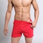 Sexy Mens Red GYM Shorts