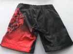 Black Red MMA Shorts