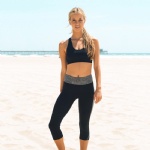 Black Fitness Sports Bra