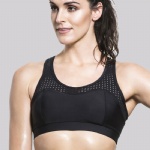 Black Breathable Sports Bra