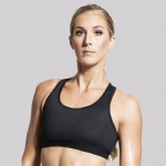 Black Racerback Sports Bra