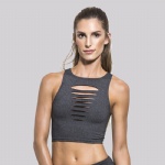 Black Foot Race Sports Bra