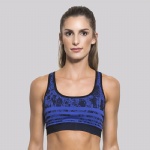 Blue Breathable Sports Bra