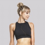 Fashion Black Sports Bra For Girls