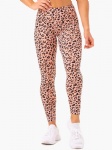 Orange Leopard Print Women Legging